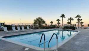 Swimming Pool at an RV park in Southern California.